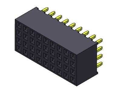 کانکتور هدر زن 2.00 میلی متر چهار ردیف شیب TYPE 4*2PIN به 4*40PIN H=6.35mm