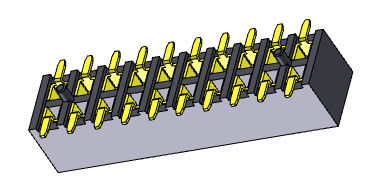 هدر زنانه 2.00 میلی متری کم مشخصات SMT TYPE 2*2PIN به 2*40PIN