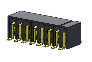 اتصالات هدر پین 2.00 میلی متری ورودی دو ردیفی SMT TYPE 2*2PIN به 2*25PIN