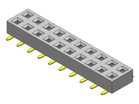 دو ردیف SMT TYPE 2.54 Female Header 2*2PIN تا 2*40PIN H=2.00mm