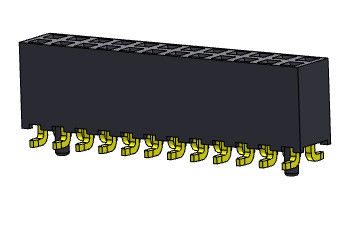 کانکتور هدر زن 2.00 میلی متر دو ردیف SMT TYPE 2*2PIN به 2*40PIN H=6.35mm