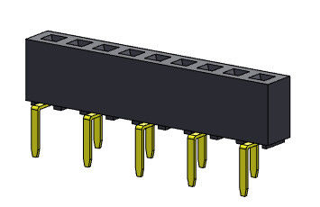 هدر سوکت زن تک ردیفی 2.00 میلی متری دو ورودی DIP TYPE 1*2PIN به 1*40PIN