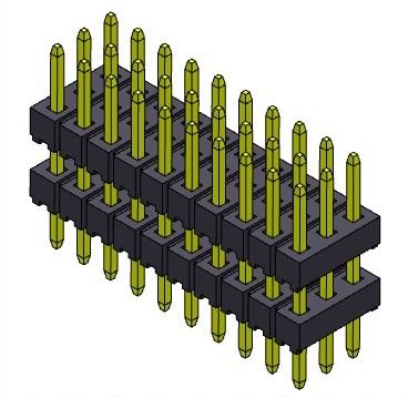 کانکتور پین هدر 2.00 میلی متری پشته سه ردیفی DIP TYPE 3*2PIN به 3*40PIN
