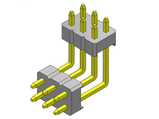 کانکتور پین هدر 2.00 میلی‌متری Dual Row Stack R/A TYPE 2*2PIN to 2*40PIN