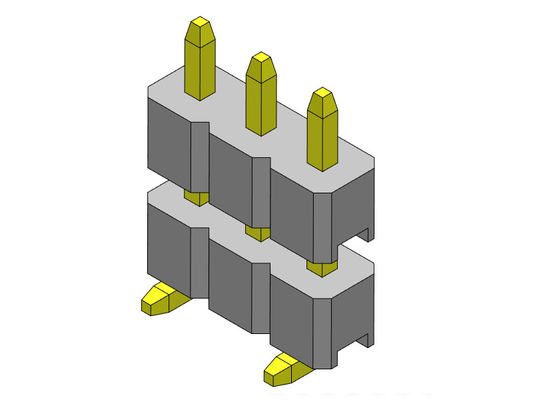 کانکتور پین هدر 2.00 میلی متری تک ردیف پشته SMT TYPE 1*2PIN به 1*40PIN