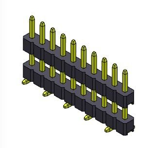 کانکتور پین هدر 2.00 میلی متری تک ردیف پشته SMT TYPE 1*2PIN به 1*40PIN