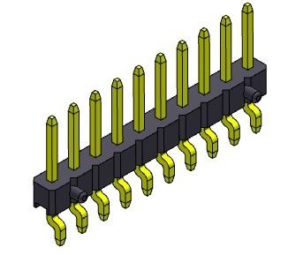 کانکتور هدر پین 2.00 میلی متری ورودی تک ردیفی SMT TYPE 1*2PIN به 1*40PIN H=2.00MM