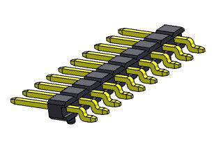 کانکتور هدر پین 2.00 میلی متری ورودی تک ردیفی SMT TYPE 1*2PIN به 1*40PIN H=2.00MM