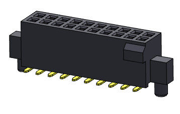 کانکتور هدر زن 1.27 میلی متری دو ردیفه با ضربه و گیره SMT نوع 2*4PIN به 2*50PIN H=4.40mm