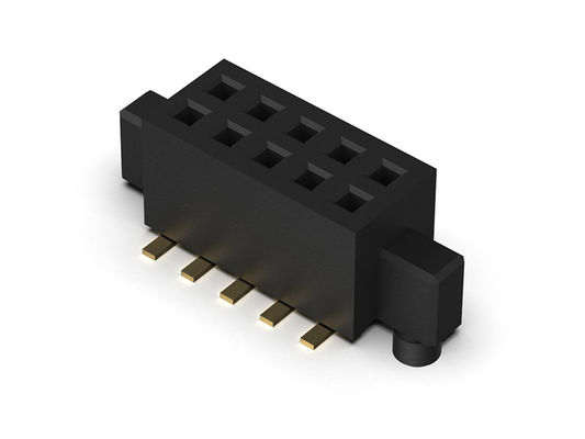 کانکتور هدر زن 1.27 میلی متری دو ردیفه با ضربه و گیره SMT نوع 2*4PIN به 2*50PIN H=4.40mm