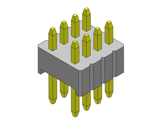 1.27mm Serise Pin Header Connector دو ردیف مستقیم نوع 1.27*2.54mm 2*2PIN تا 2*50PIN SQ0.46mm
