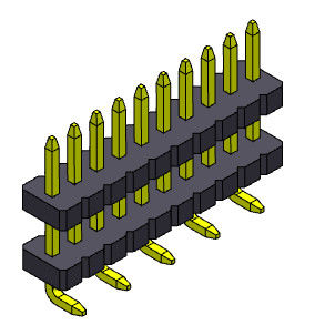 اتصال سرصفحه زن پین SMT 1*2PIN به 1*40PIN SQ0.40mm