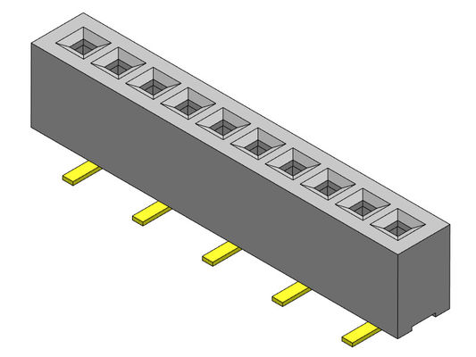 رابط سربرگ زن 1.00 میلی متر تک ردیف SMT نوع 1*2PIN تا 1*40PIN H=2.10mm