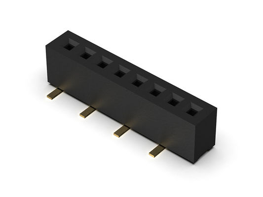 رابط سربرگ زن 1.00 میلی متر تک ردیف SMT نوع 1*2PIN تا 1*40PIN H=2.10mm