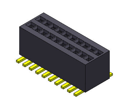 سربرگ پین زن به زن 0.80 میلی متر دو ردیف SMT 2*3 پین به 2*50 پین