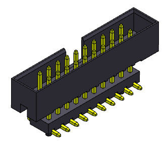 کانکتور 2.00 میلی متری بالابر SMT Dip Box Header 2*4-2*25Pin Nylon6T 2AMP