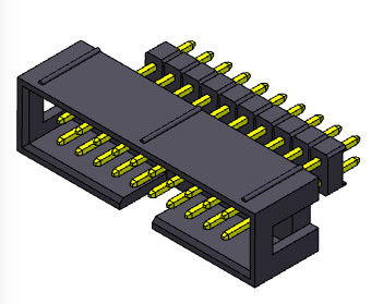 کانکتور هدر جعبه 2.54 میلی متری دو ردیفه با شیب مستقیم 2*3-2*32 ​​پین 3AMP