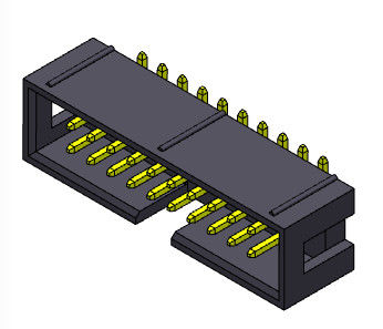 کانکتور هدر جعبه 2.54 میلی متری 2*3-2*32 ​​پین Nylot6T 3AMP نوع SMT با گیره
