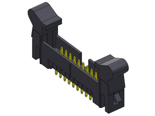 نوع شیب مستقیم Nylon9T Box Header Connector Ejector Header 2.54mm 2*4-2*32Pin 3AMP