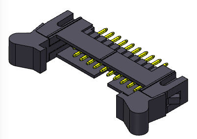 نوع شیب مستقیم Nylon9T Box Header Connector Ejector Header 2.54mm 2*4-2*32Pin 3AMP