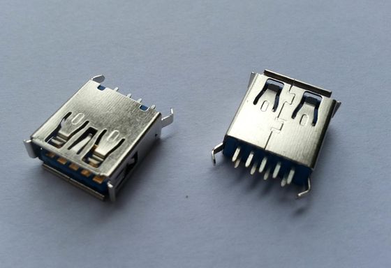 L 13.7mm Usb 3.0 A Type کانکتور زن نوع شیب عمودی 180 درجه