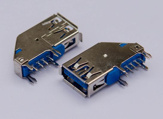 کانکتورهای خروجی ورودی با سرعت بالا USB 3.0 نوع A کانکتور نوع شیب 90 درجه