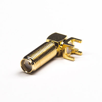 SMA RF Coaxial Connector PCB Coaxial Connector 20mm Right Angle