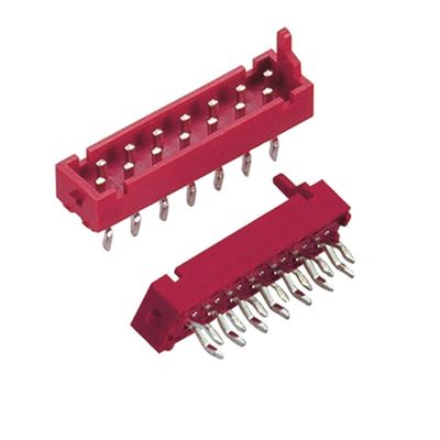 1.27 میلی متر * 1.5 میلی متر IDC کانکتور هدر اتصال گیرنده PCB با نوع شیب نر مطابقت دارد