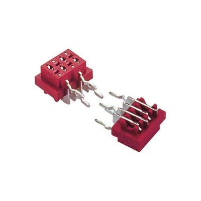 اتصال دهنده نوع شیب ظرف PCB 1.27mm*1.5mm زاویه راست زن