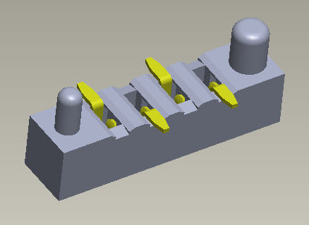 1.27mm سطح نصب زن سر واحد ردیف با پگ ها 1 * 3 پین به 1 * 40 پین H2.00mm