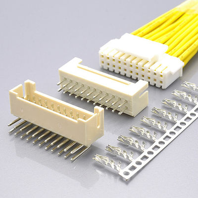 2.0mm رابط های سیم صفحه مدار Wafer دو ردیف زاویه راست 90 ° Dip نوع PHB2.0 سری