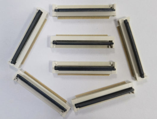 پیچ 0.5mm Fpc کانکتور 4 پین به 68 پین زاویه راست 90 ° آسان بر روی SMT نوع H 2.55mm