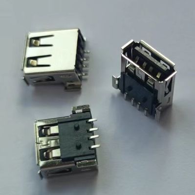 USB 2.0 A نوع کانکتور زنانه زاویه راست SMT نوع